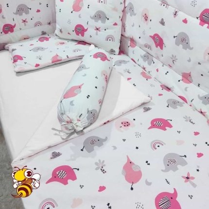 Posteljina Slončići - Bela